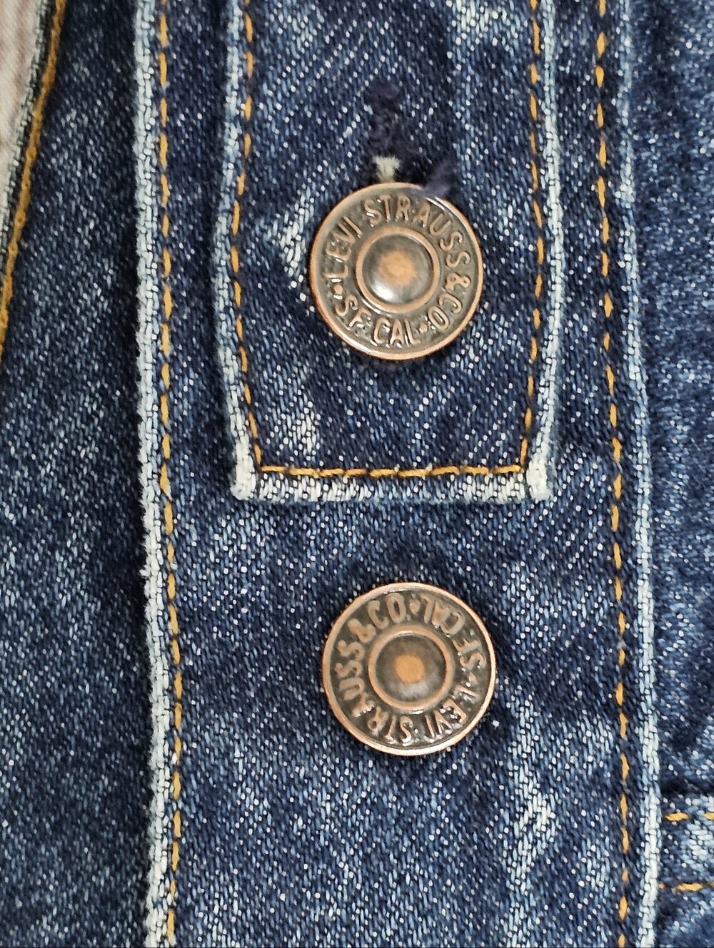 Vintage Levi's 70506-0216 Denim Trucker Jacket Men's Size 40R  Made In USA 80s - Picture 6 of 16